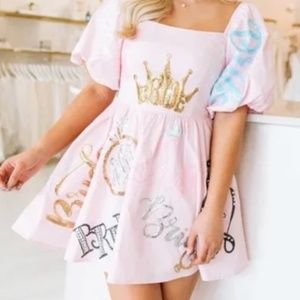 QUEEN OF SPARKLES / “BRIDE” DRESS. Be ready to SPARKLE!!